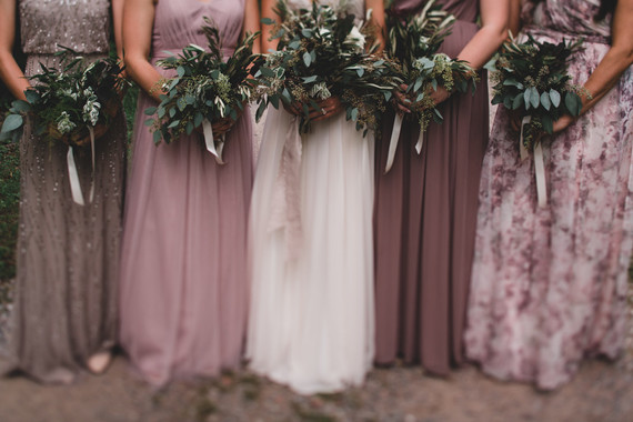 Blush bridesmaids