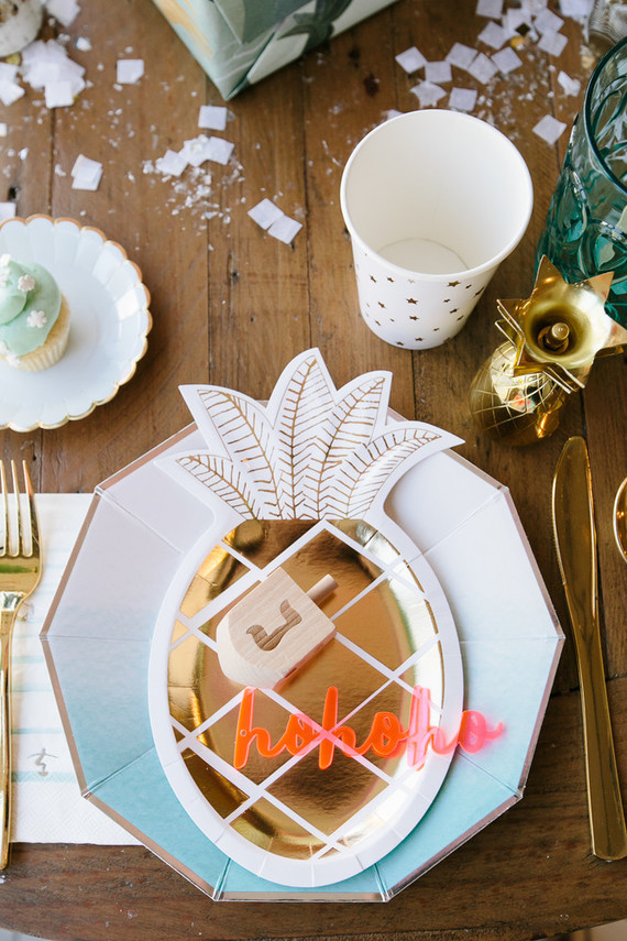 California Christmakah party ideas Inspiration