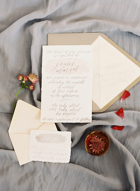 Custom wedding invitations