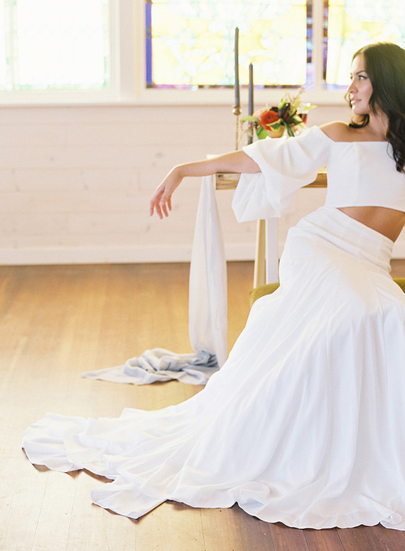 Bohemian wedding dress