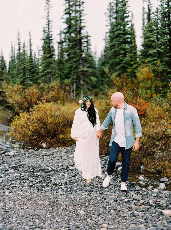 Calgary Mountain maternity photos