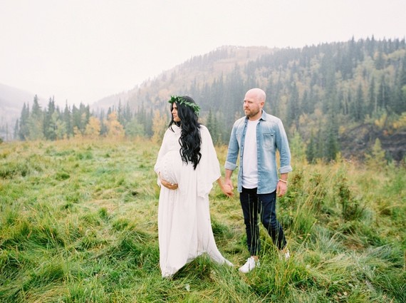 Calgary Mountain maternity photos