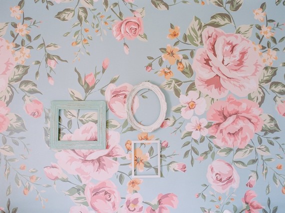 Floral shabby chic vintage nursery