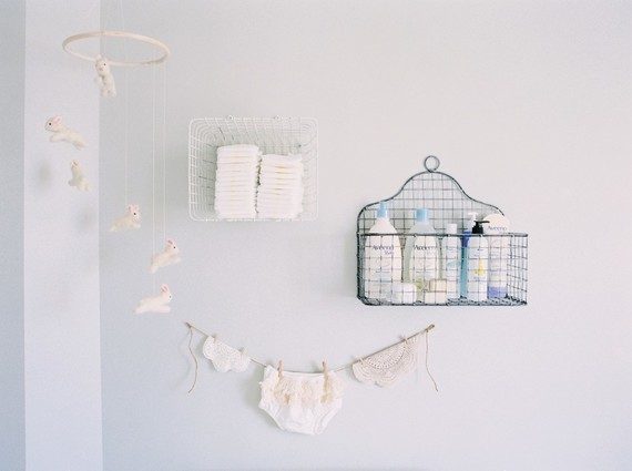 Floral shabby chic vintage nursery