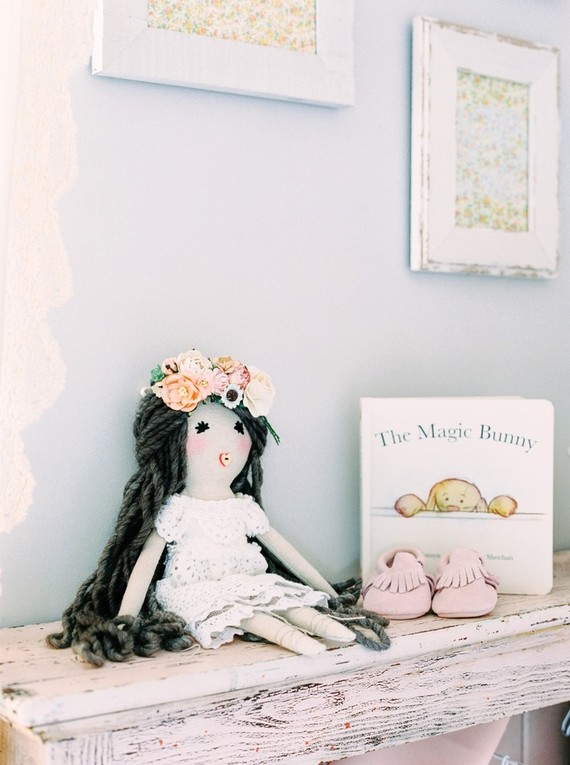 Floral shabby chic vintage nursery