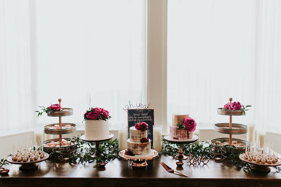 Modern dessert table