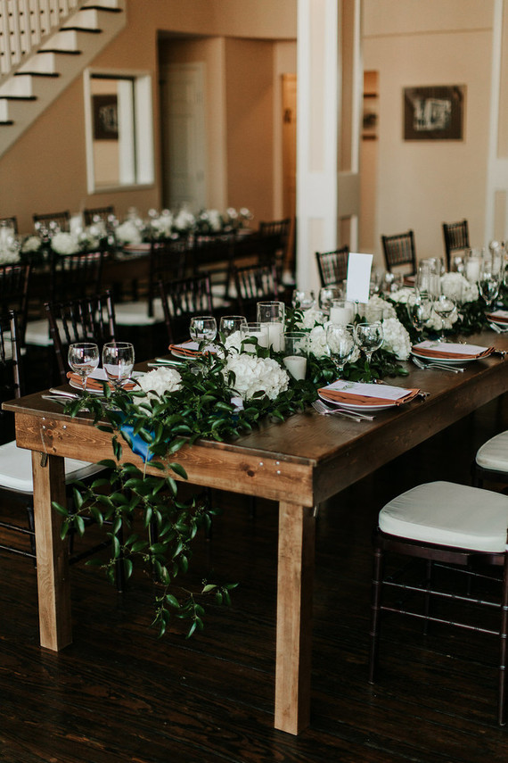 Modern garden inspired wedding