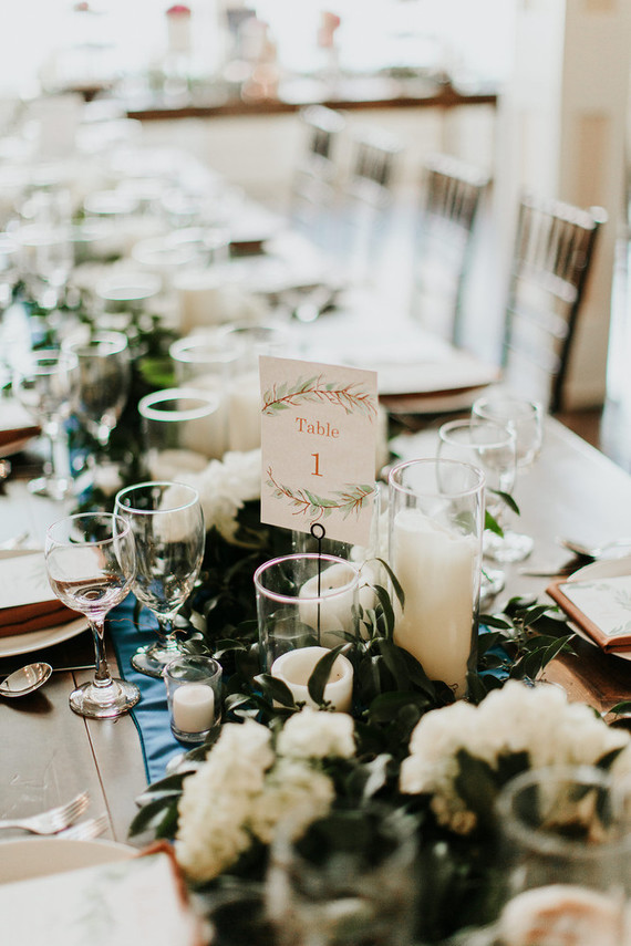 Modern garden inspired wedding