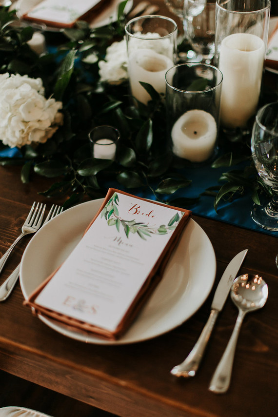 Modern garden inspired wedding