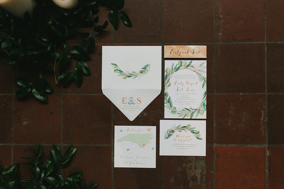 Modern garden inspired wedding