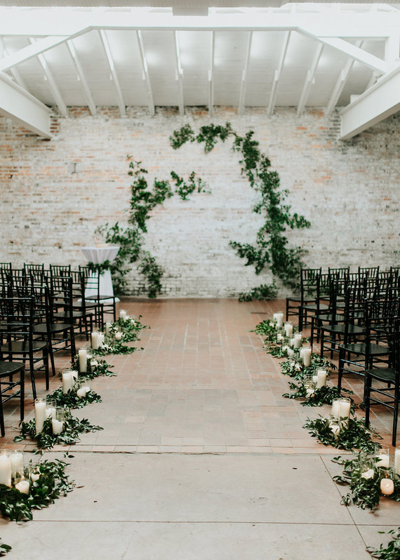 Modern garden inspired wedding