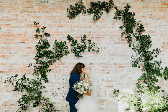 Modern garden inspired wedding