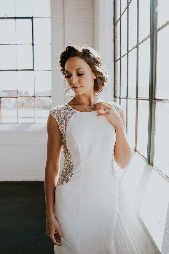 Modern wedding dress