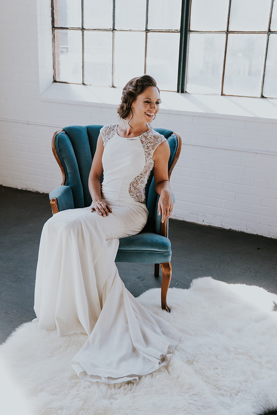 Modern wedding dress