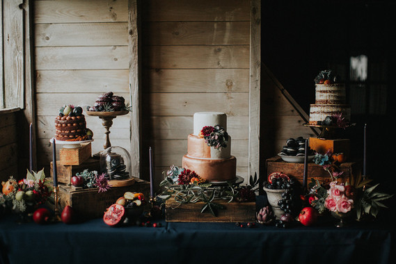 Rustic dessert table
