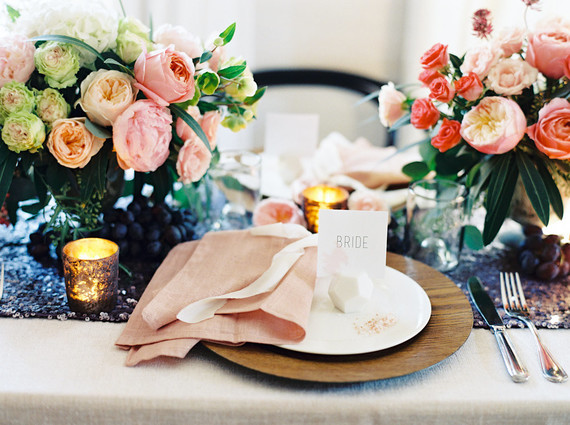 Pink and grey wedding inspiration