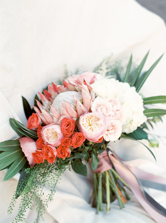 Pink bridal bouquet