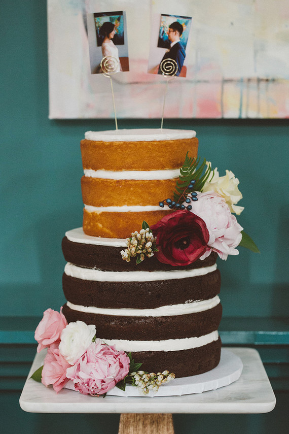 Naked wedding cake Inspiration