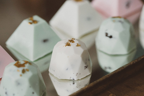 Modern wedding dessert