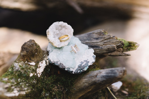Bohemian geode wedding inspiration