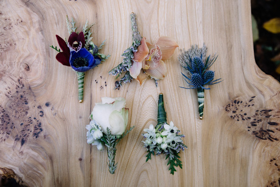 Bohemian wedding florals