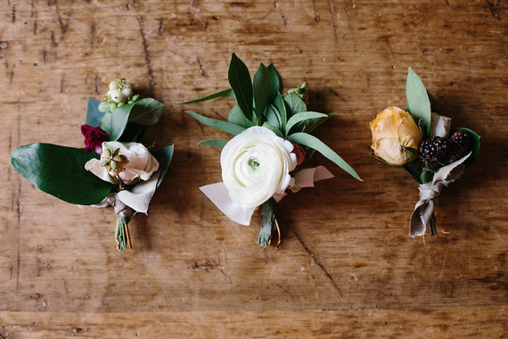 Groom boutonniÃ¨res Inspiration