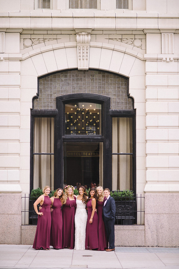 Burgundy bridesmaid dresses