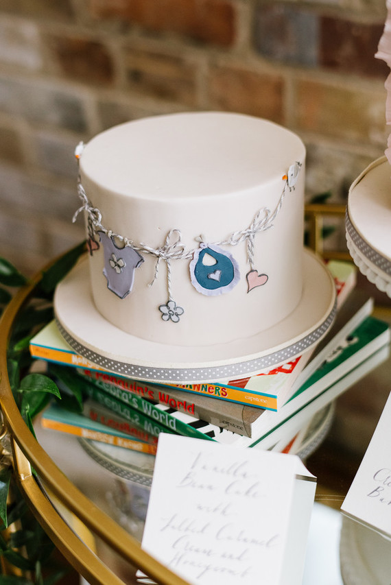 Elegant winter gender neutral baby shower