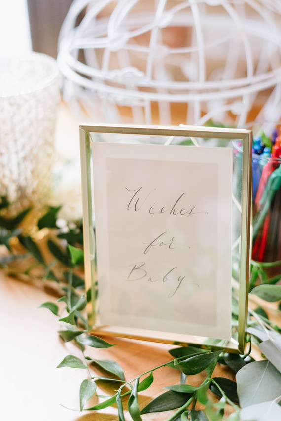 Elegant winter gender neutral baby shower