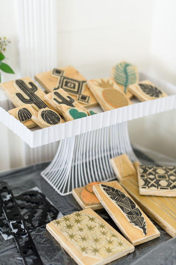 onesie making station stamps