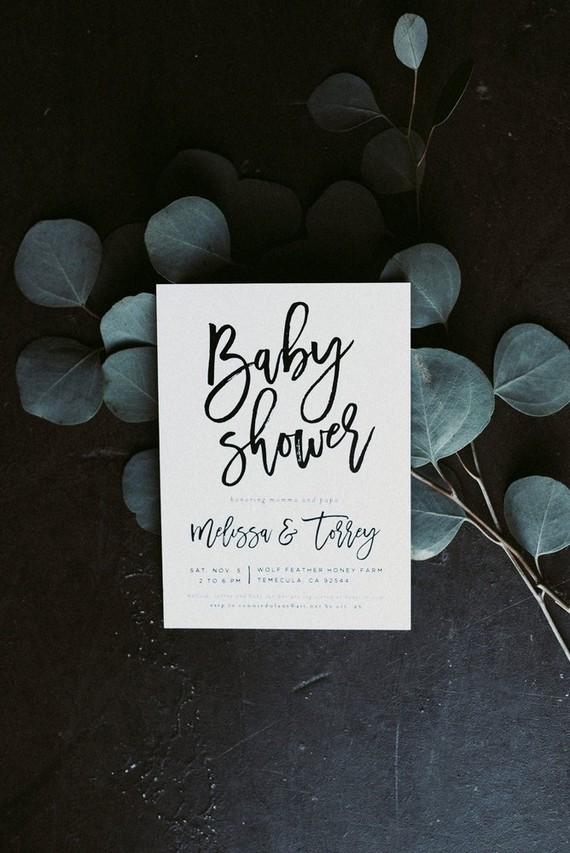 Rustic feminine baby shower