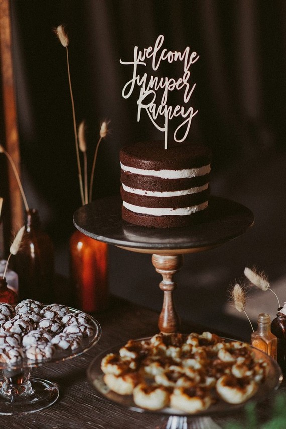 Rustic feminine baby shower