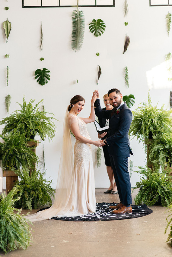 Urban jungle wedding