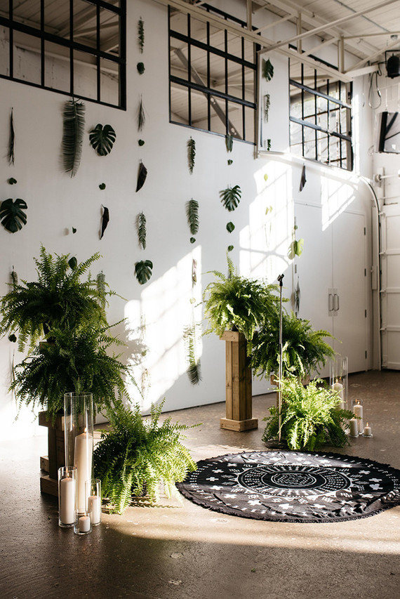 Urban jungle wedding