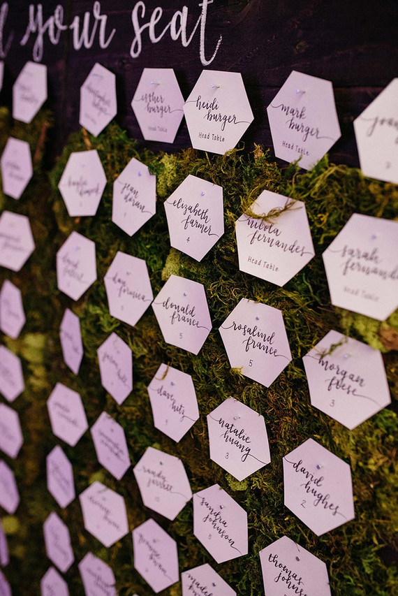 Unique escort card ideas
