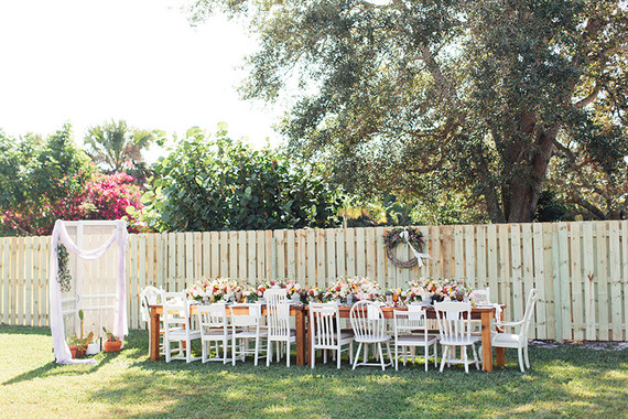 Backyard bridal shower