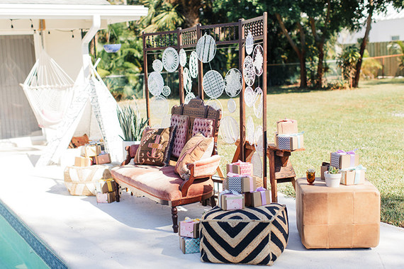 Boho bridal shower brunch