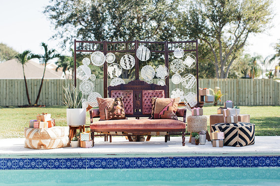 Boho bridal shower brunch