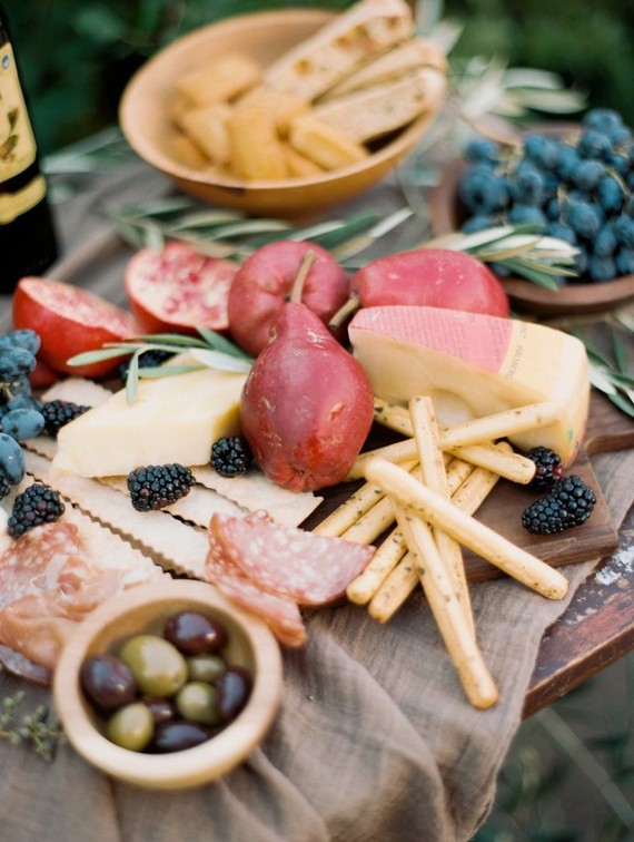 Cheese and meat platter