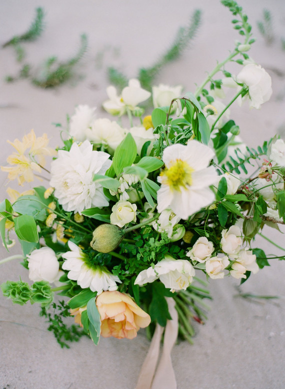 Floral coastal maternity photos