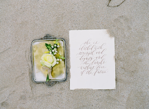 Floral coastal maternity photos