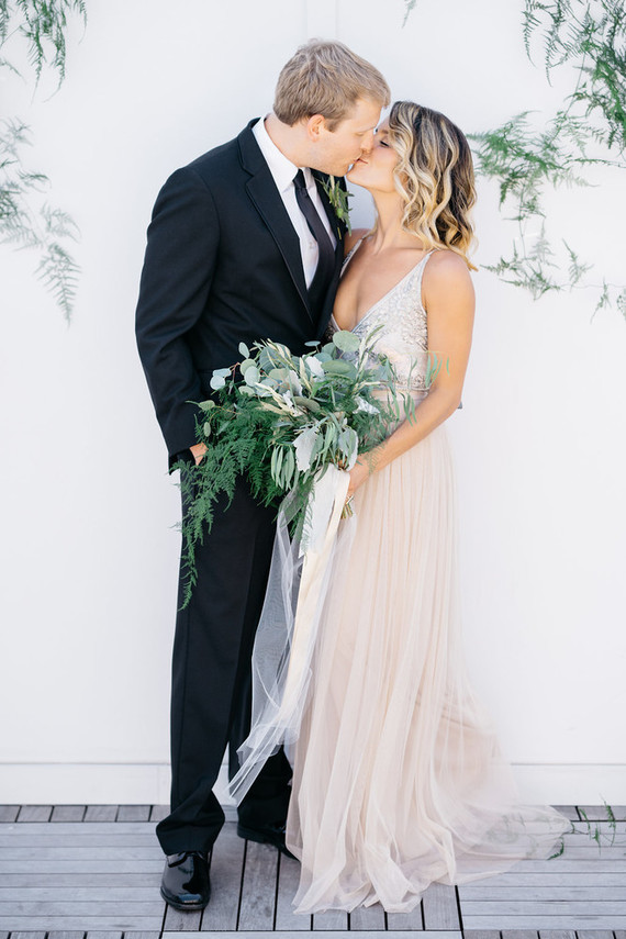 Green bridal bouquet