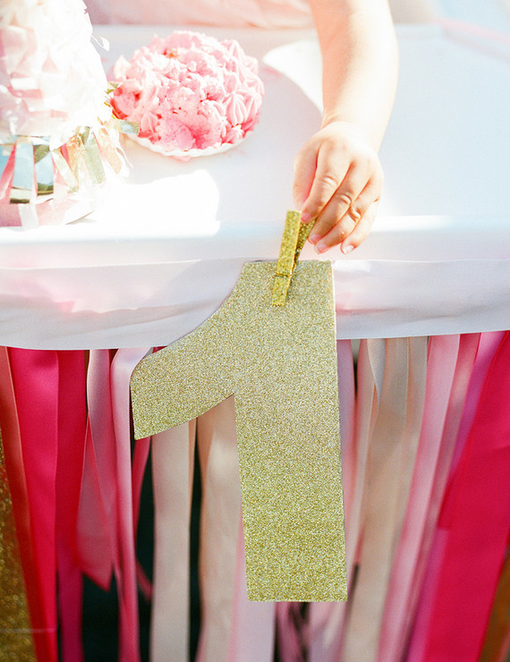 Ice cream and floral 1st birthday party