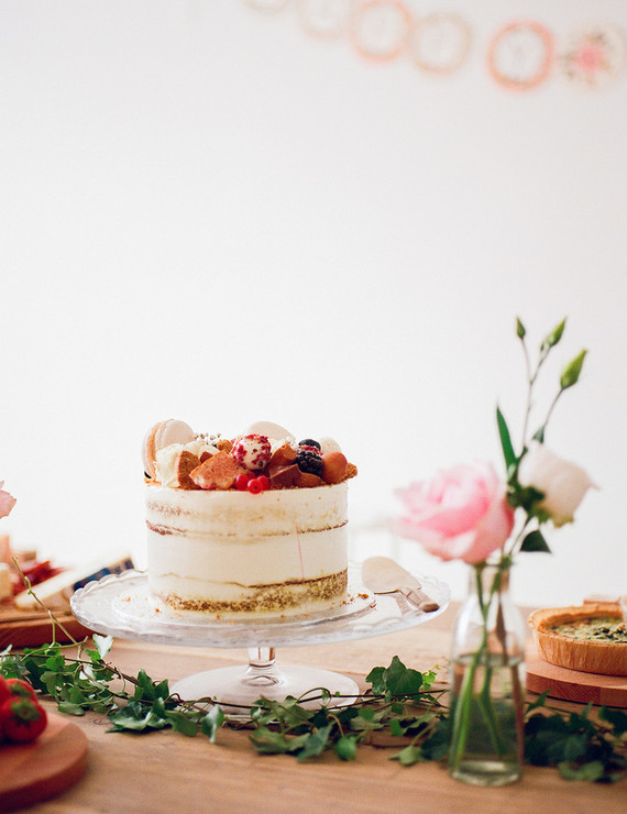 Ice cream and floral 1st birthday party