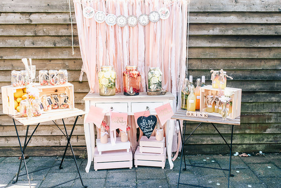 Ice cream and floral 1st birthday party