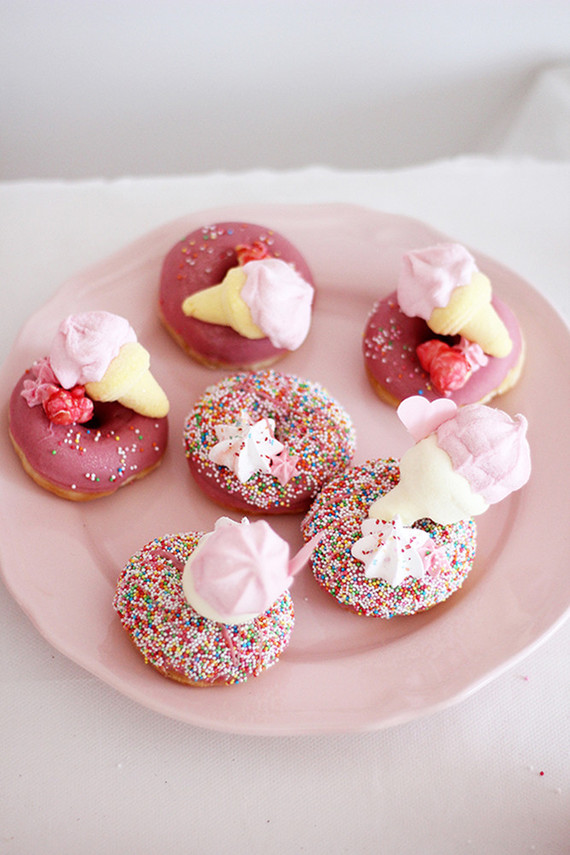 Ice cream and floral 1st birthday party