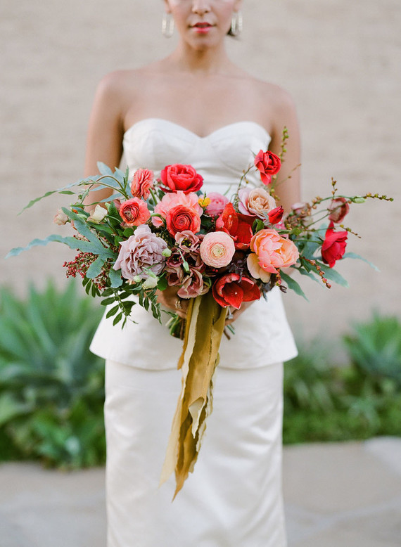 Bright bridal bouquet