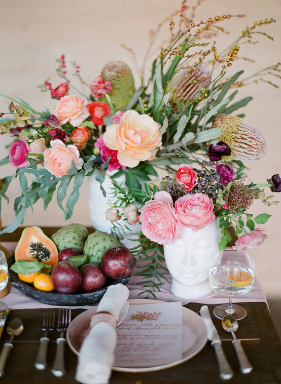 Modern wedding decor