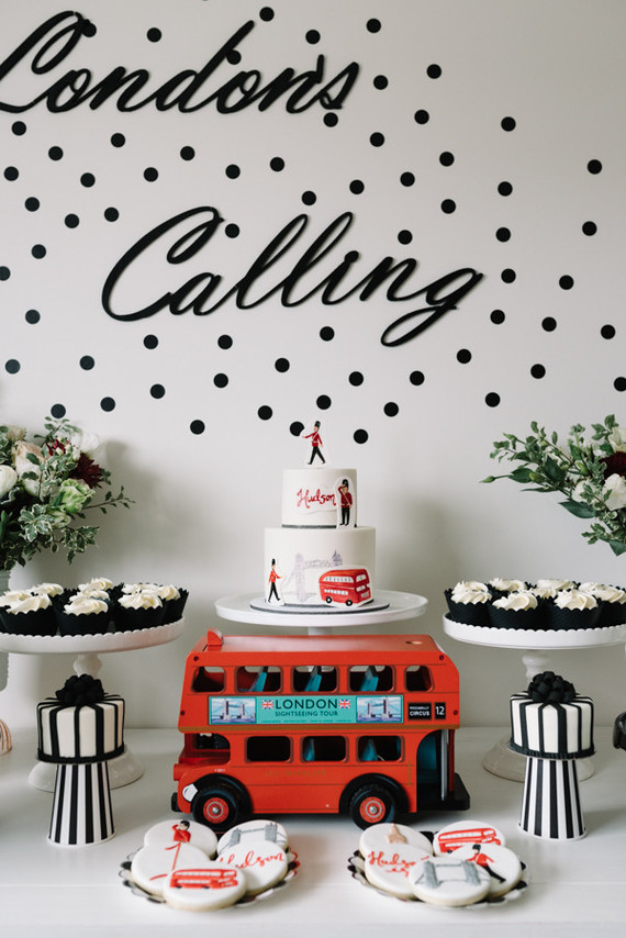 London's Calling first birthday party Inspiration