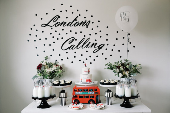 London's Calling first birthday party Inspiration